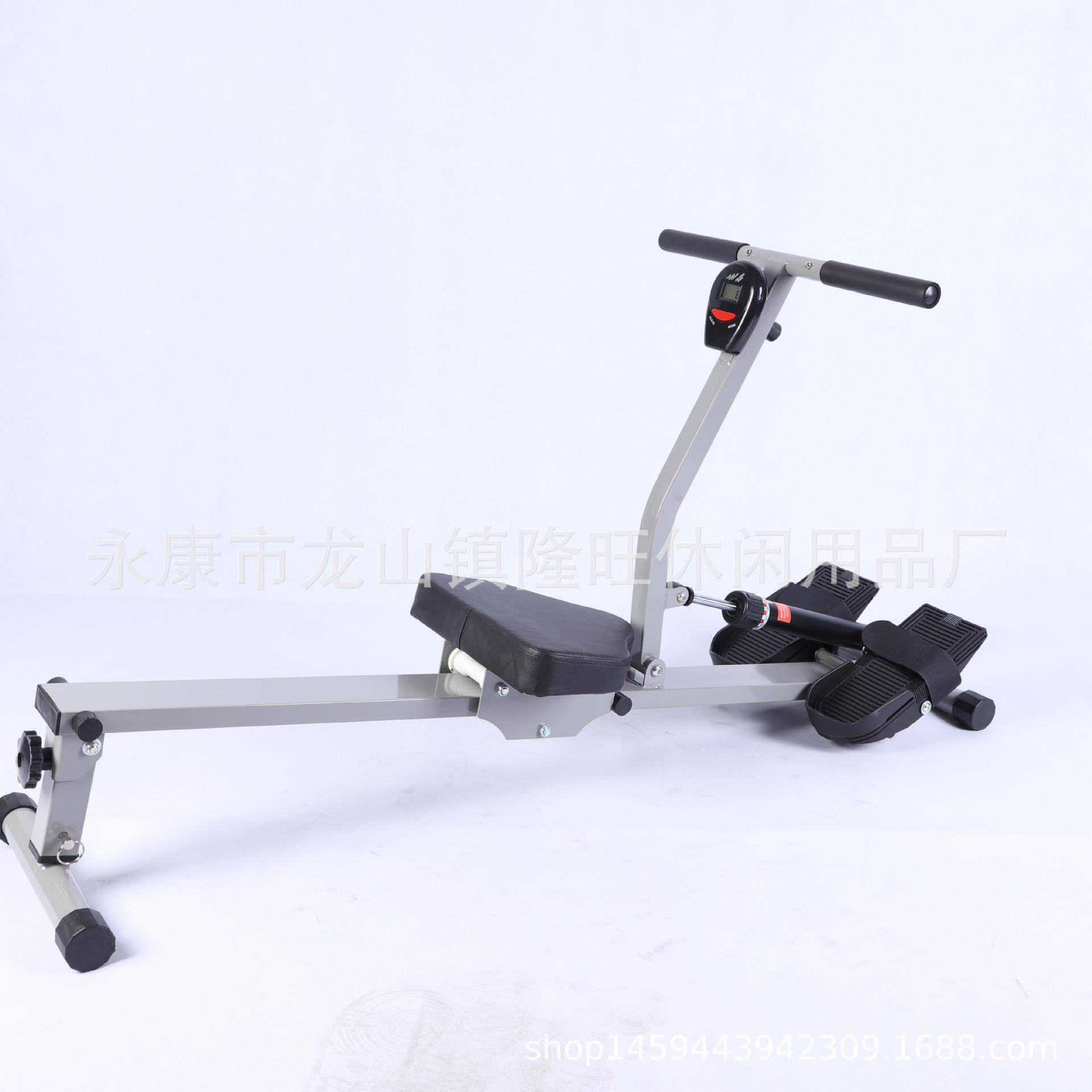 液压风阻简易划艇机收腹划桨机室内划船器健身器材