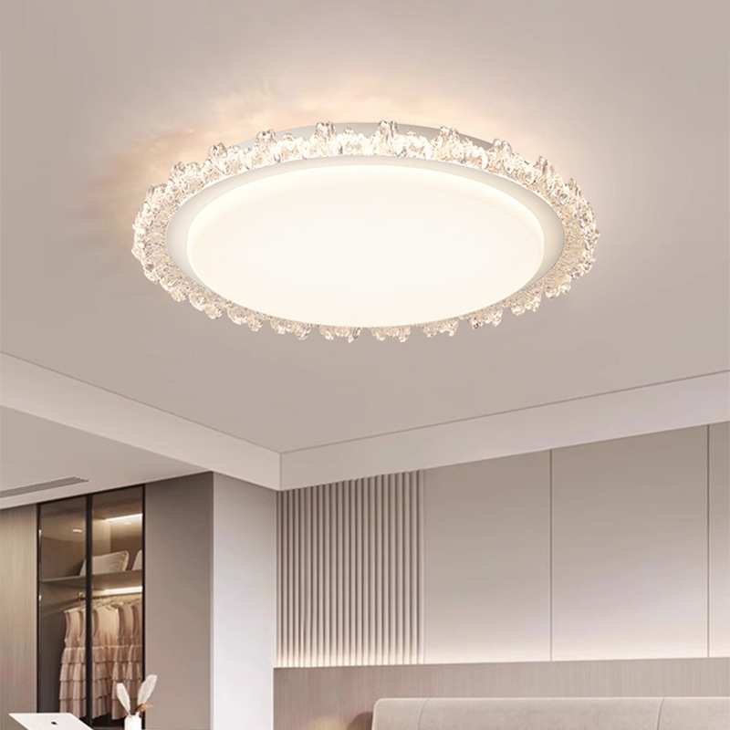 奶油风全光谱护眼卧室吸顶灯新款简约现代创意法式书房艺术灯具