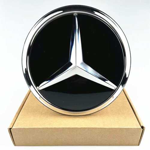 适用奔驰新C级水晶中网车标A B C E GLK CLA GLC GLE GLS镜面大标