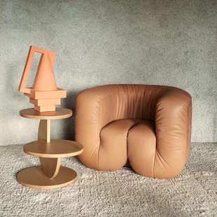 北欧极简波浪模块拳头沙发小户型设计师创意单人休闲椅网红布艺沙