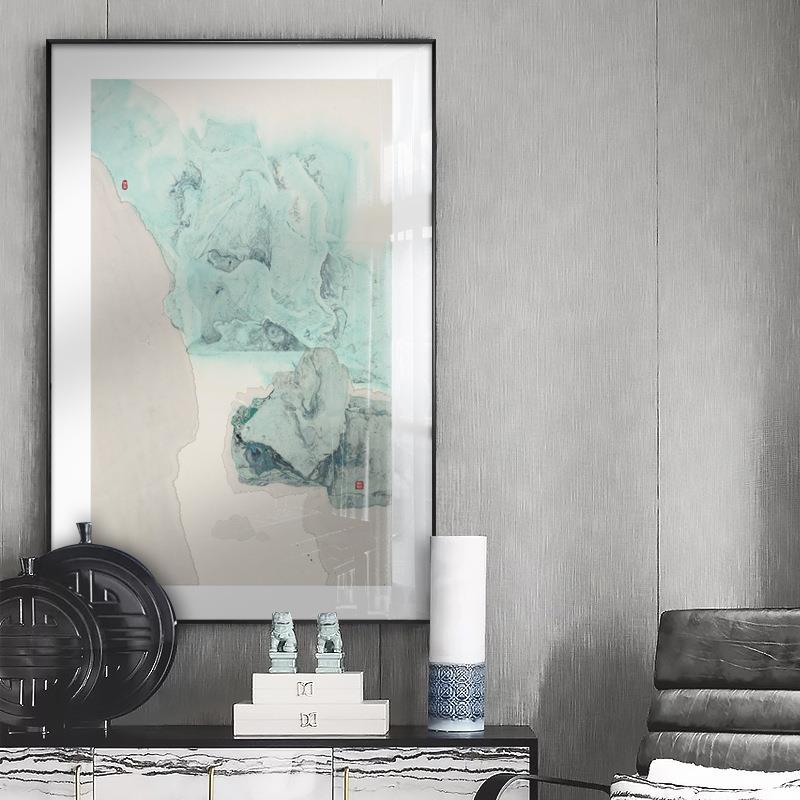 新中式禅意石头装饰画现代抽象玄关客厅挂画软装样板房书房茶室画