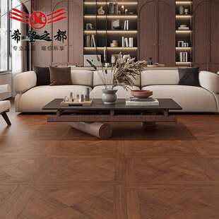 广东佛山微哑质感凡尔赛法式800x800木纹瓷砖客厅卧室原木地板砖