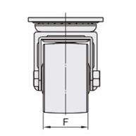 75低重心脚轮 平底活动型 超重载 怡合达代码 700KG 600 CGL01