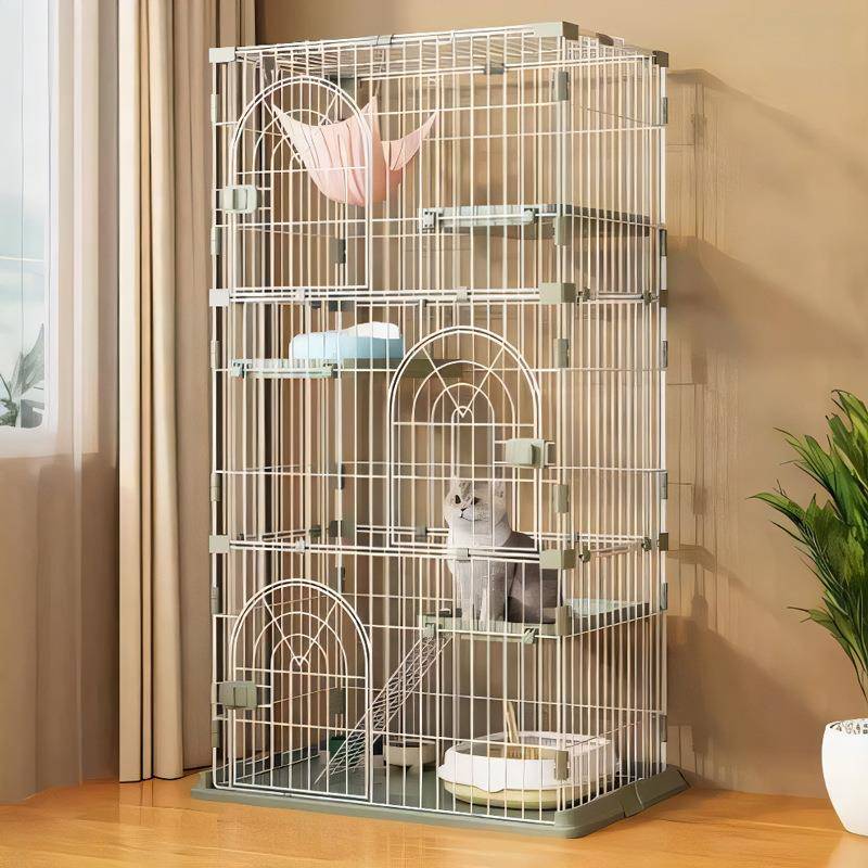 一件包邮猫笼子家用室内超大自由空间猫舍猫咪用品两层三层猫别墅
