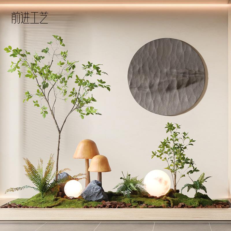 成套组合套装小清新森林感餐厅景观装饰展厅仿真植物造景仿真绿植