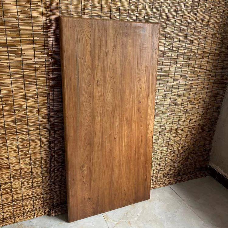 老榆木实木大板风化桌面板旧木板复古吧台餐桌飘窗板书桌面板