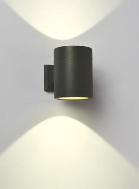 上下发光防水灯具墙壁庭院卧室走廊景观亮化圆形双头led室外壁灯