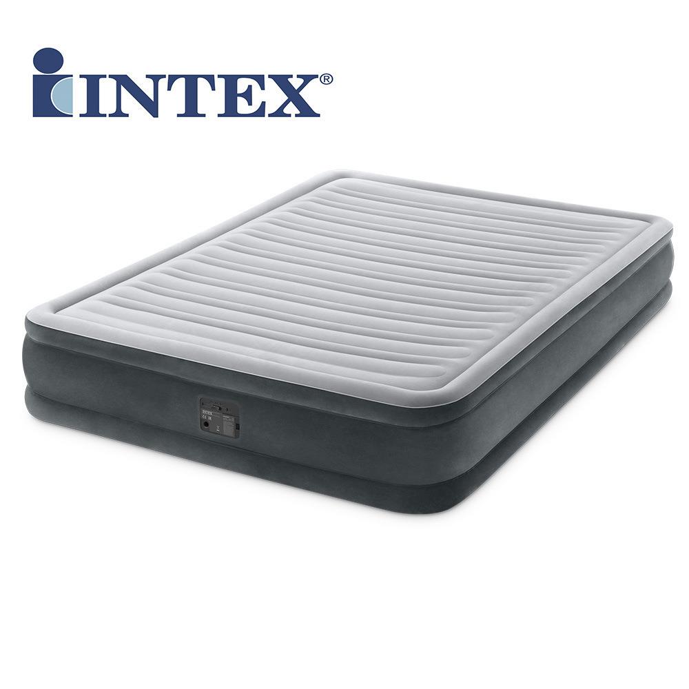 INTEX67770充气床垫双层加厚户外折叠便携双人床空气床内置电泵