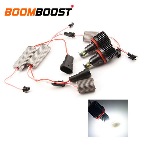 1套适用于宝马LED天使眼X6X5X3X1Z4M3改装超亮H8日行灯泡