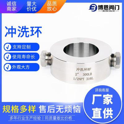 冲洗环不锈钢压力变送器冲洗环高压冲洗环RJ/RF连接面