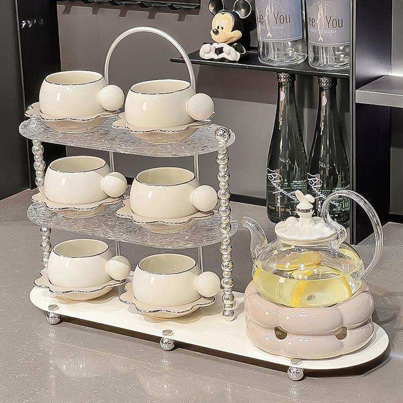 感乔迁新居杯子水壶套装家用客厅水具杯具茶具茶杯水杯奶油风