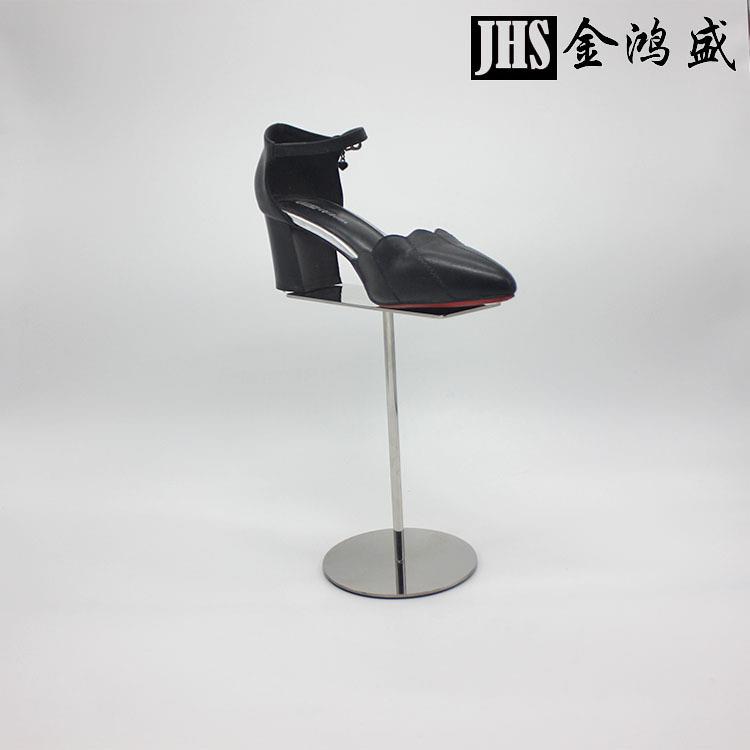 厂家供应不锈钢鞋子展示架 可调节鞋托架支架 鞋子展示橱窗道具架