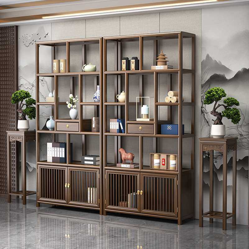 博古架实木中式多宝阁茶叶置物架榆木隔断摆件办公茶室收纳展示柜,模玩/动漫/周边/娃圈三坑/桌游,模型制作工具/辅料耗材,淘宝优惠券,粉丝福利购,淘宝优惠卷