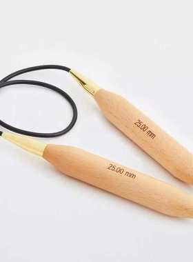 KnitPro Beech 超粗针头80cm环针 榉木 进口编织针