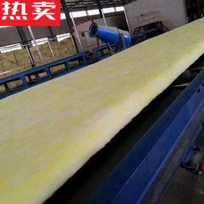 级火棉离心玻璃棉卷毡火消音棉墙体隔音彩钢大棚屋顶隔热棉5厘米1