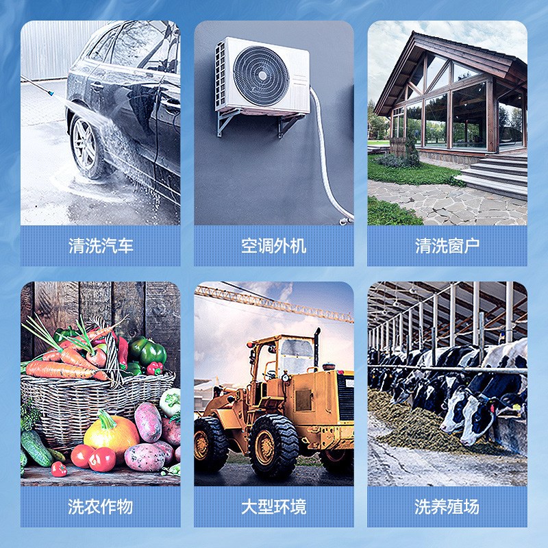 指南车家用洗车机便携式刷车水枪清洗浇地220V高压水泵收纳大功率