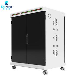 平板充电柜60位USB单口12W输出QC3.0充电协议ABS充电隔板自启风扇