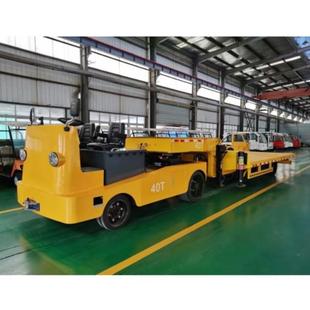 普尔夫电动牵引车四轮电瓶牵引头20吨全封闭驾驶室拖车头搬运挂车