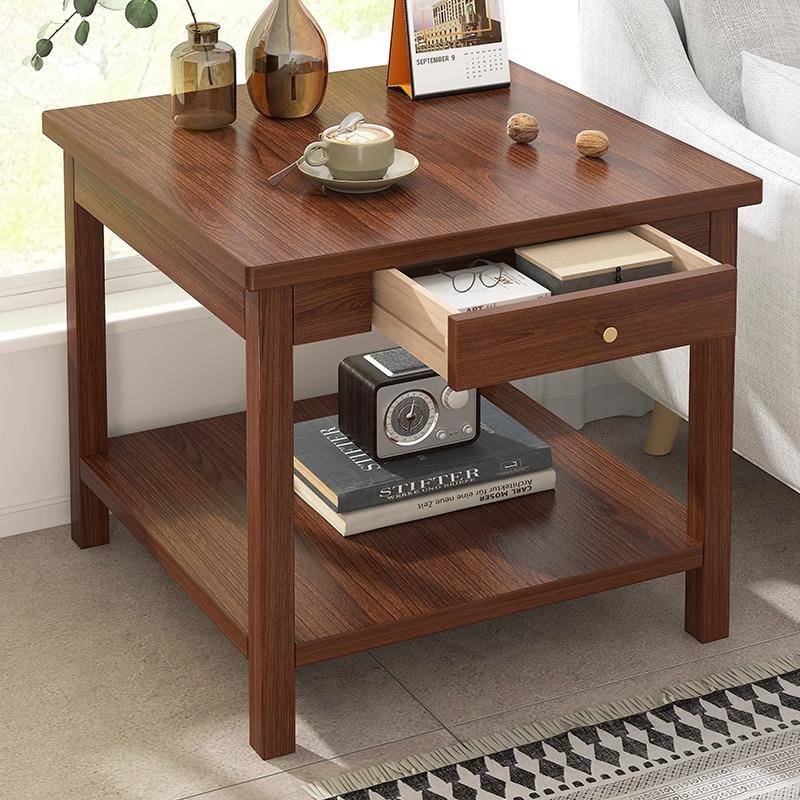 沙发边几客厅家用新中式小桌子小户型床头实木方桌简易小茶几桌子