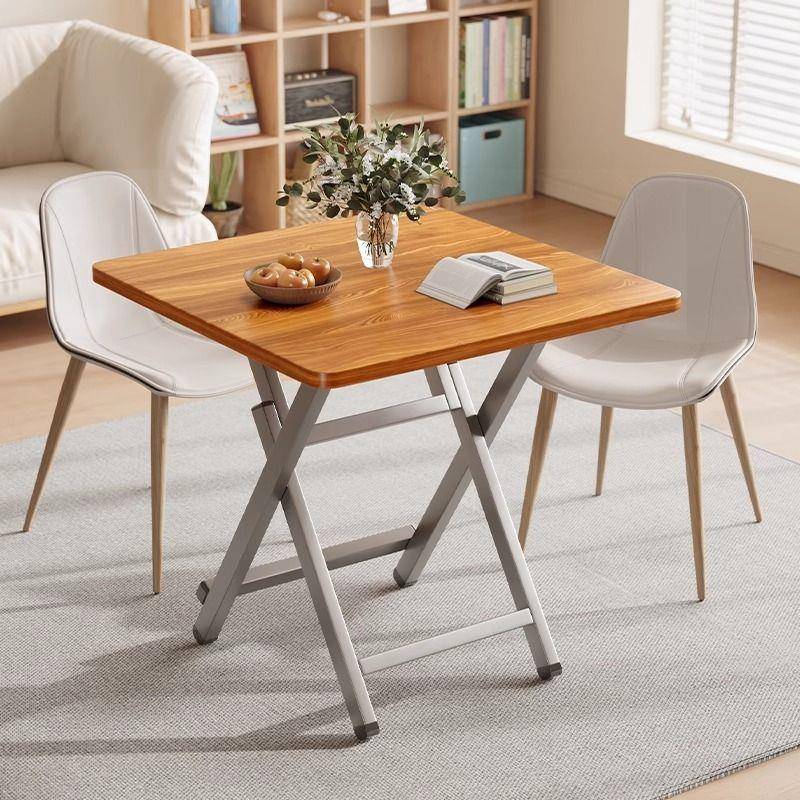 可折叠桌餐桌出租屋户外便携摆摊吃饭方桌小桌子家用小户型简易桌