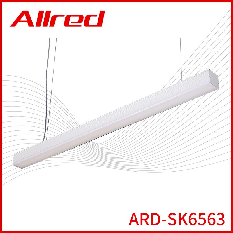 厂led吊线灯简约商场办公照明方通灯铝合金三面发光长条灯