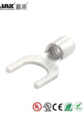 SNB1.25-5L叉型裸端头紫铜U型冷压端子线鼻子叉形有认证KST