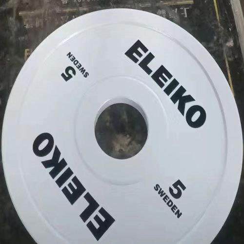 ELEIKO一粒扣杠铃片纯钢竞技片举重精准赛级钢片单双片加工