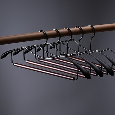 整理师推荐榉木衣架家用挂衣防滑无痕衣服挂架子高端成人衣撑晾衣