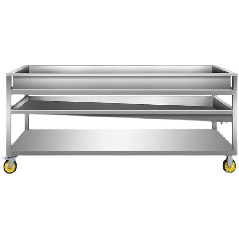 卤肉熟食分拣台卤煮卤菜车沥水现捞漏网漏水篮子不锈钢筛网工作台