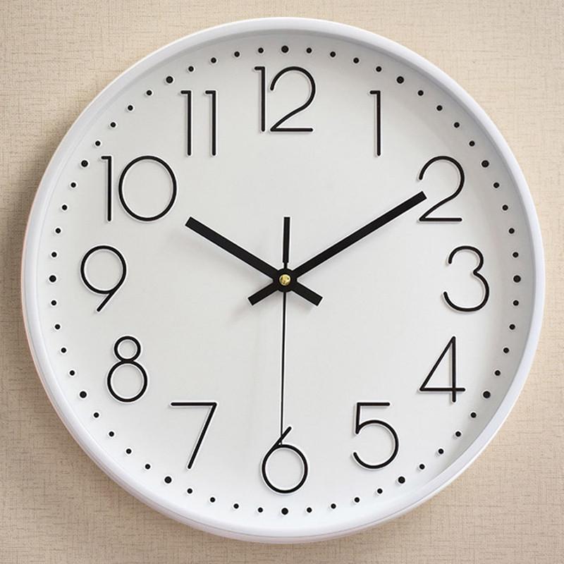 钟表挂钟客厅家用时尚创意静音简约电子石英钟极简时钟挂表挂墙