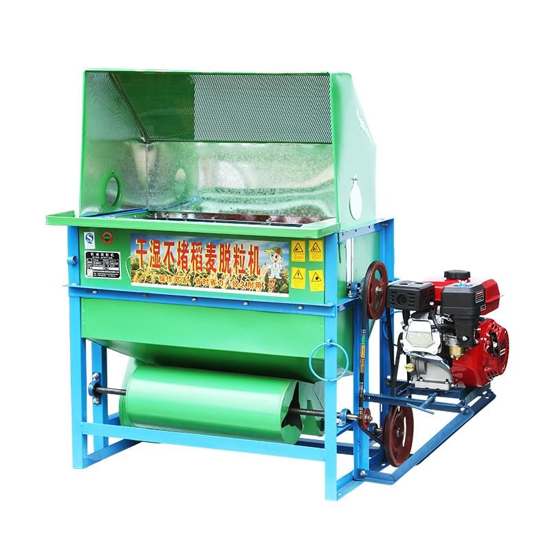 新型 轻便 汽油农用打谷机小型 家用水稻 麦稻谷脱粒机收割提升机