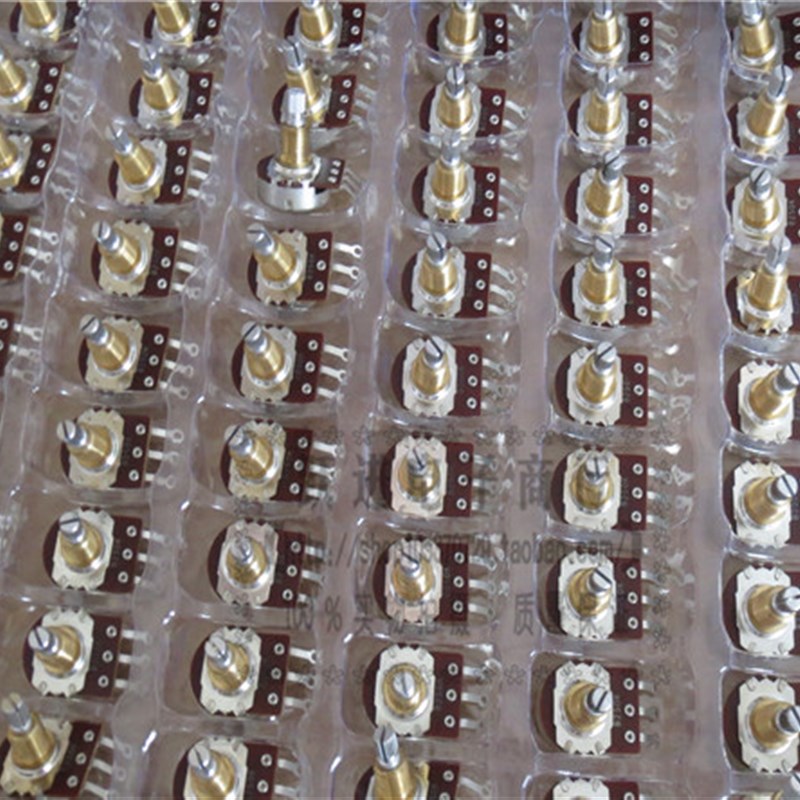 进口美国BOURNS B250K单联电吉他电位器柄长19MM螺纹直径是9.3MM