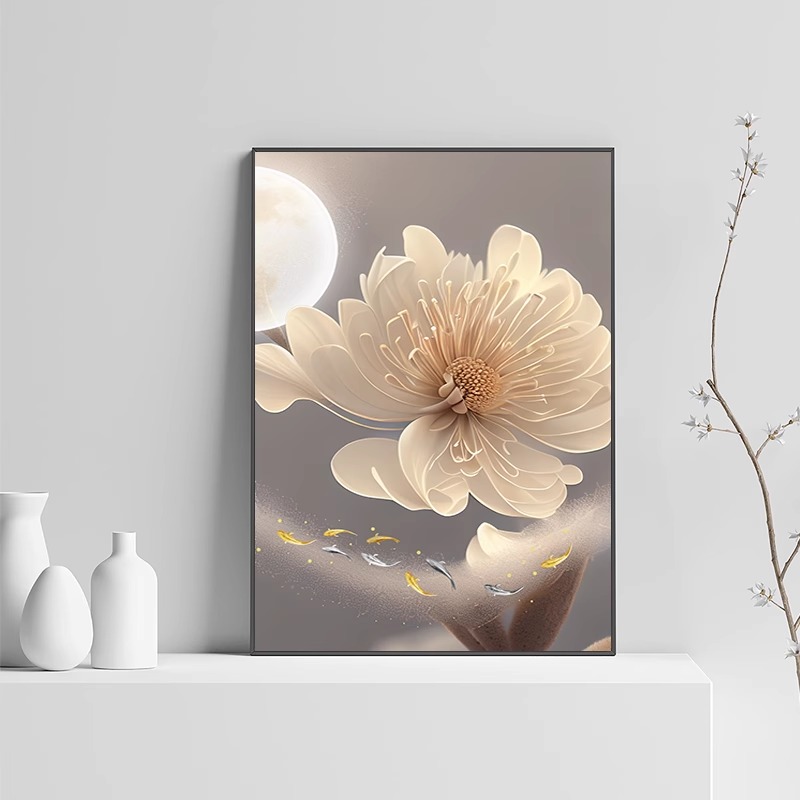 植物花卉客厅装饰画沙发背景墙挂画卧室餐厅玄关楼梯间壁画落地画图片