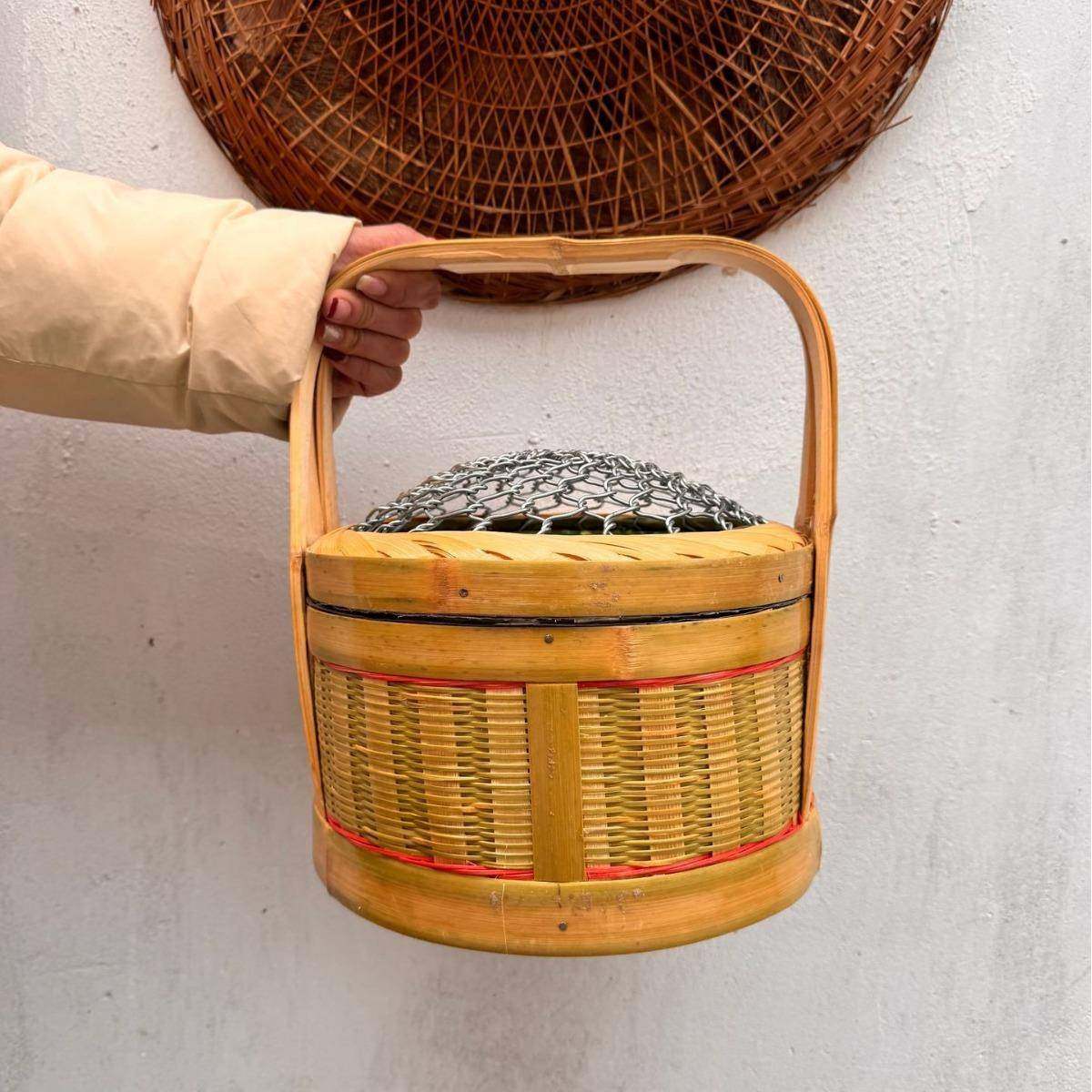 民间手工竹编工艺制品烤火烘笼户外个人手提木炭炉盆取暖伙笼,纺织面料/辅料/配套,纺织机械配件,淘宝优惠券,粉丝福利购,淘宝优惠卷