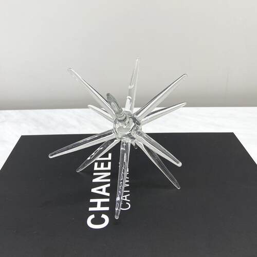 简约现代简约玻璃摆件样板房间售楼处玄关柜大堂桌面艺术软装饰品