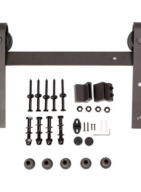 整条轨道183cm和200cm等、6.6ft谷仓门吊轨移门五金滑轮吊轨