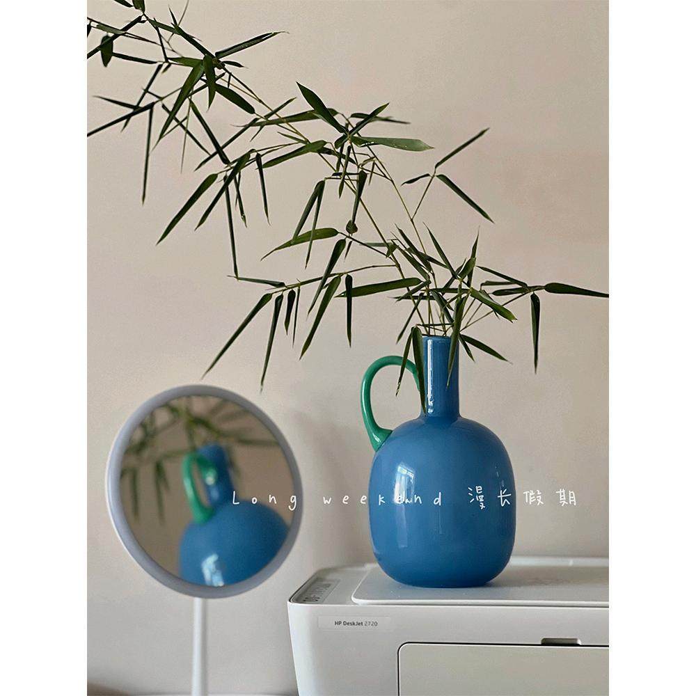 法式中古玻璃花瓶简约高级餐桌边柜摆件干花仿真花花器,纺织面料/辅料/配套,纺织机械配件,淘宝优惠券,粉丝福利购,淘宝优惠卷