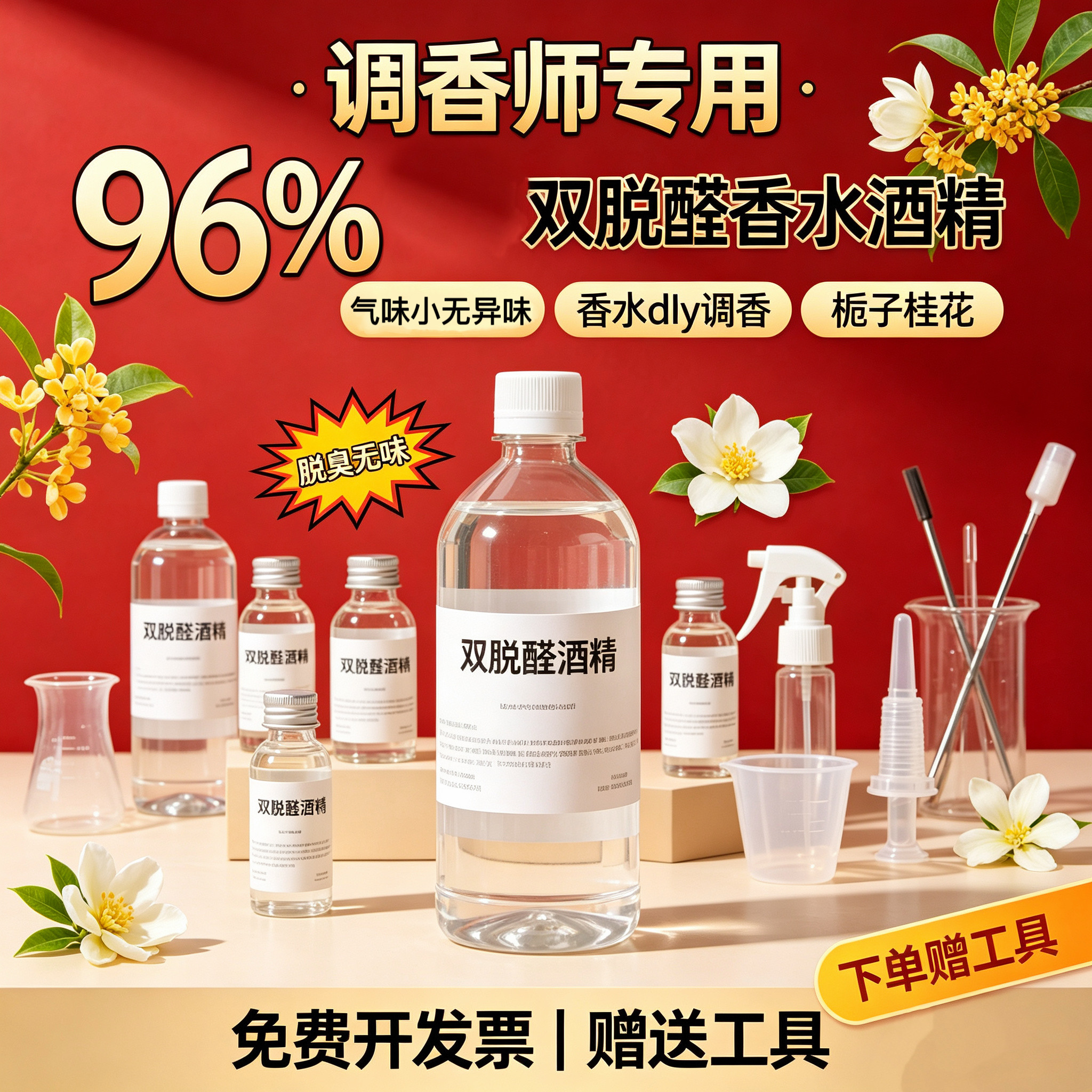 96%特级双脱醛酒精溶剂无色无味