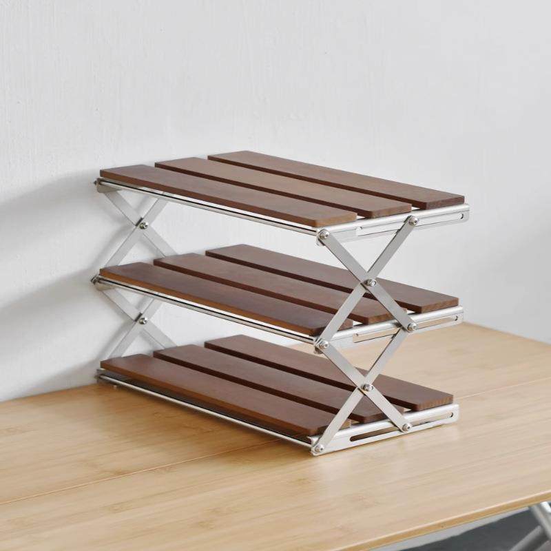 户外露营桌面折叠置物架收纳架实竹木色免安装多层露营置物架,鲜花速递/花卉仿真/绿植园艺,割草机/草坪机,淘宝优惠券,粉丝福利购,淘宝优惠卷