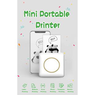 工厂可印LOGO迷你便捷式学生口袋错题打印机热敏打印机标签