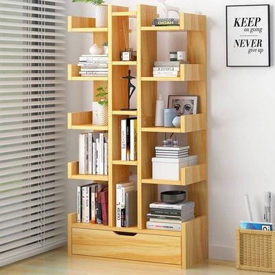 书架多层省空间储物柜家用卧室简易落地置物架学生书房书柜收纳架