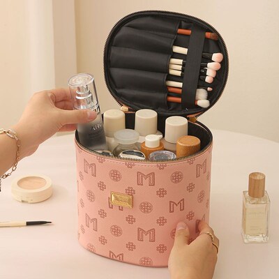 化妆包立体不塌化妆包防水便携大容量手提化妆品硬壳收纳立体高级