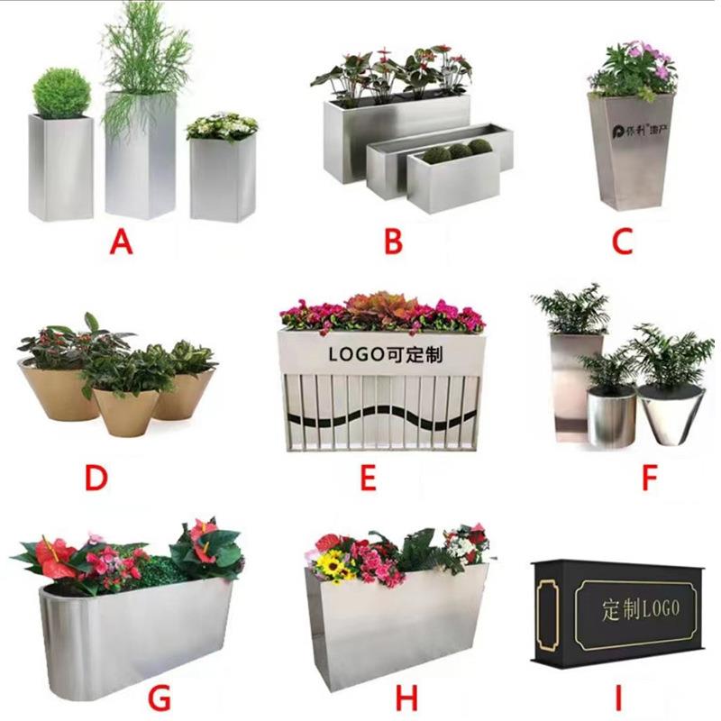 户外花盆景观花坛源头工厂支持定制量大优惠商用小区公园花槽花箱
