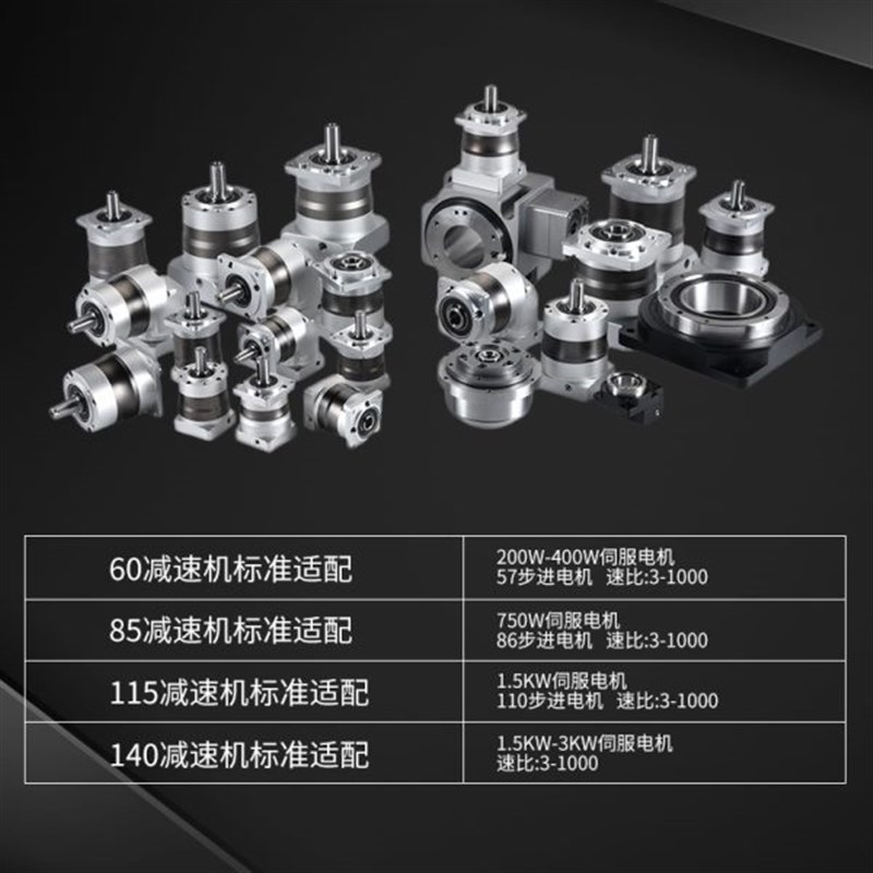 精密行星齿轮减速机60 85 115步进伺服电机减速器齿轮箱400 750w