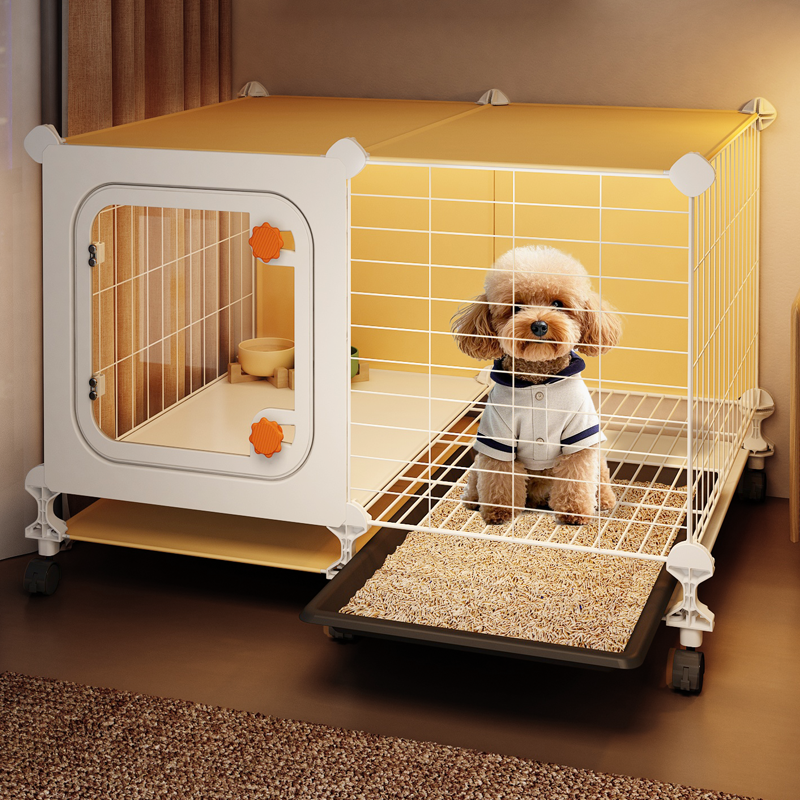 狗笼子一室一卫小型犬狗笼带厕所分离狗窝比熊博美笼子加固宠物笼,宠物/宠物食品及用品,狗笼子,淘宝优惠券,粉丝福利购,淘宝优惠卷