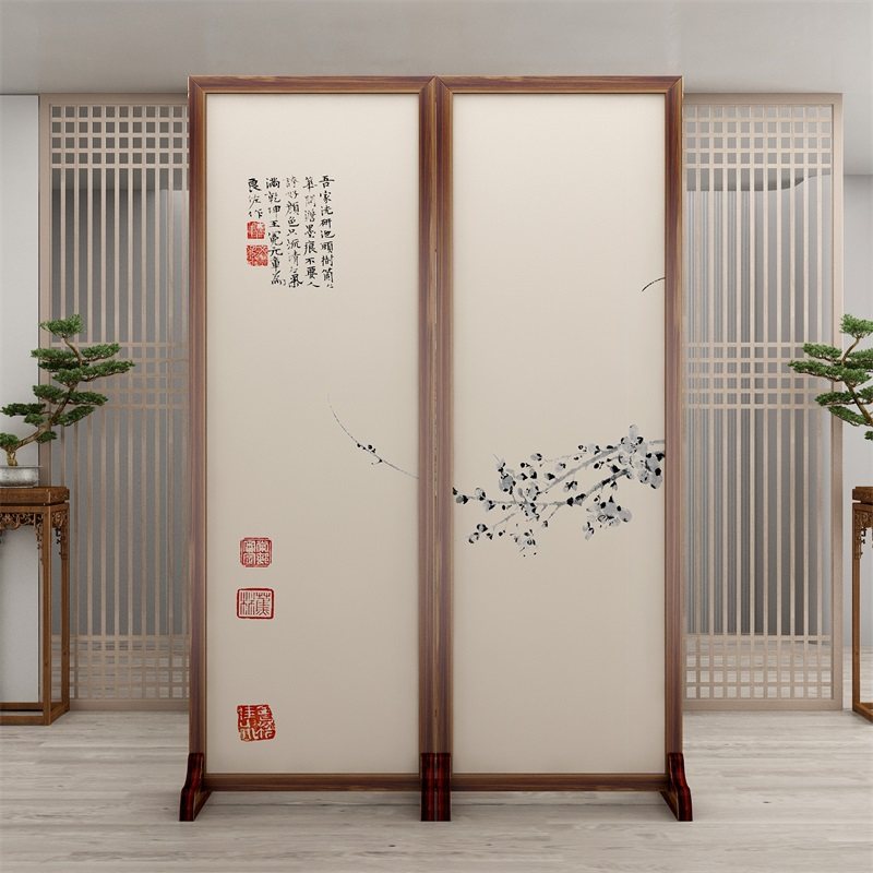 屏风隔断玄关简约现代客厅折屏布艺折叠移动家用新中式装饰遮挡板,住宅家具,座屏,淘宝优惠券,粉丝福利购,淘宝优惠卷