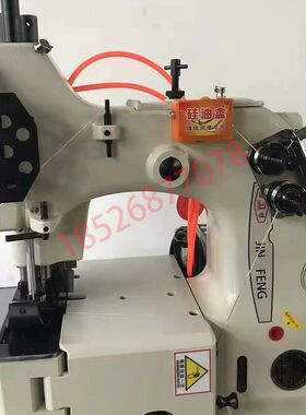覆膜袋专用缝包机尿素化工化肥营养土编织袋立式全自动封包缝纫机