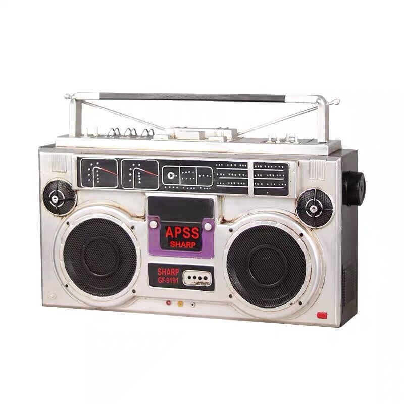复古老式70年代收音机录音机模型拍照摄影道具怀旧物件装饰品摆件