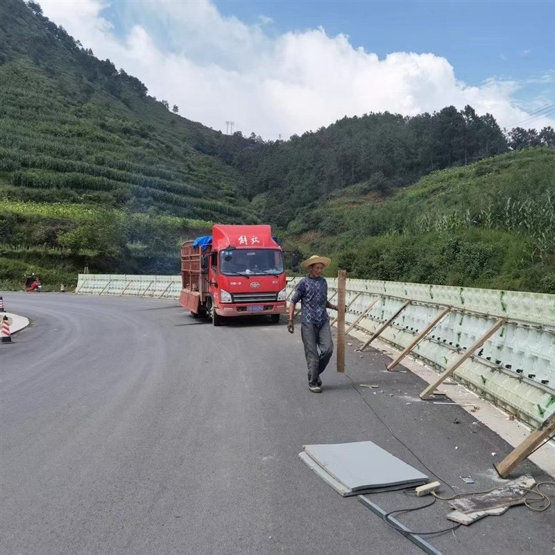 按图定制防撞墙塑料模具桥梁护栏现浇高速公路中央隔离护栏模板