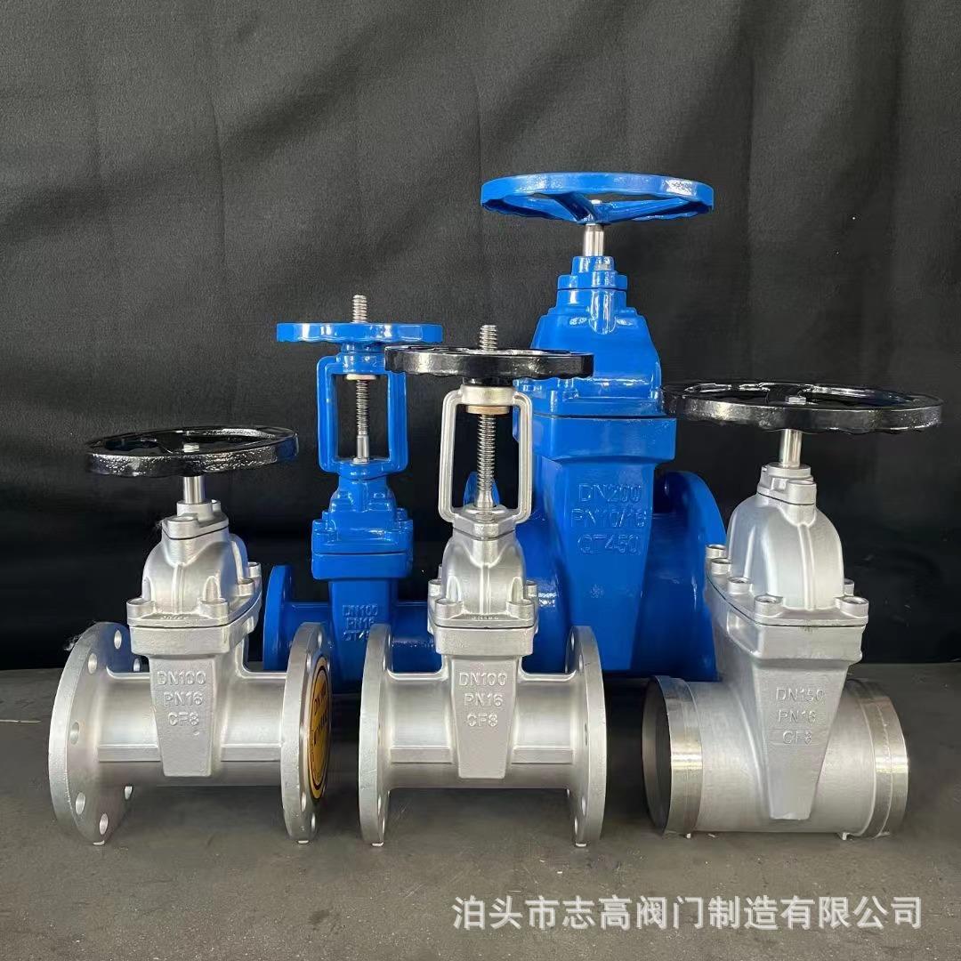 厂家直销Z45X-16P不锈钢软密封闸阀DN100304-CF8暗杆不锈钢闸阀